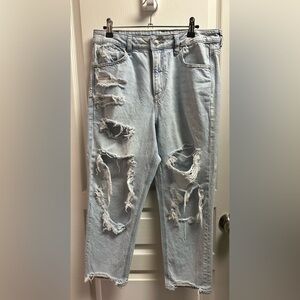 American Eagle Distressed Light Blue Jeans